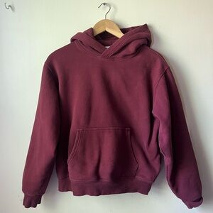 Aritzia Sweatfleece in Deep Burgundy